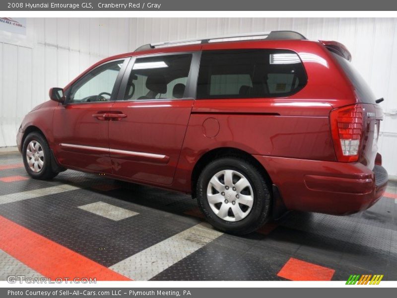 Cranberry Red / Gray 2008 Hyundai Entourage GLS