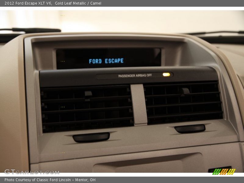 Gold Leaf Metallic / Camel 2012 Ford Escape XLT V6