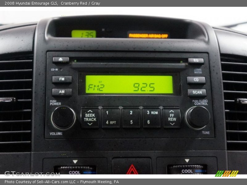 Cranberry Red / Gray 2008 Hyundai Entourage GLS