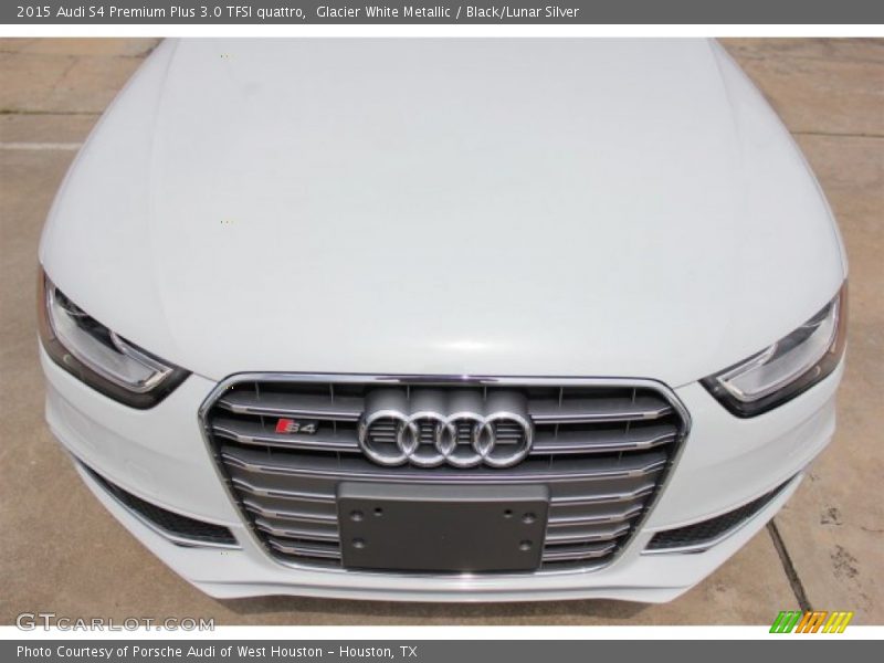 Glacier White Metallic / Black/Lunar Silver 2015 Audi S4 Premium Plus 3.0 TFSI quattro