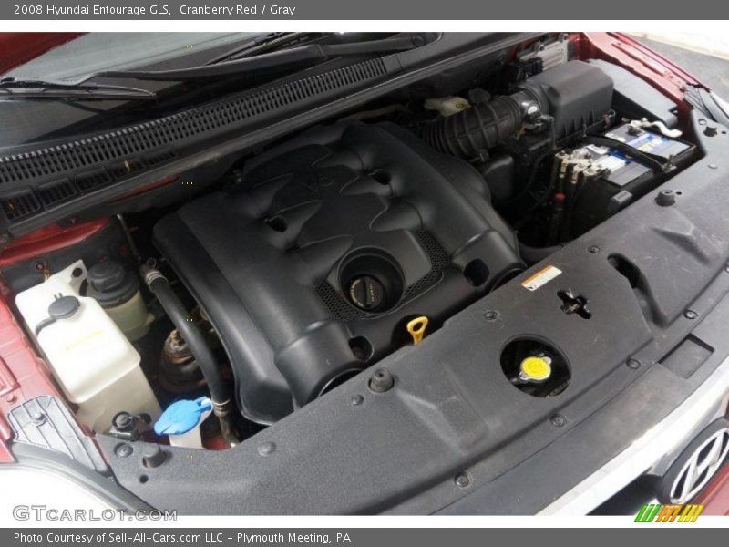 Cranberry Red / Gray 2008 Hyundai Entourage GLS