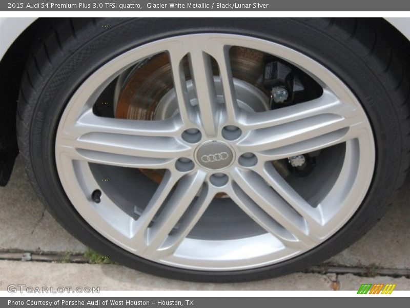 Glacier White Metallic / Black/Lunar Silver 2015 Audi S4 Premium Plus 3.0 TFSI quattro