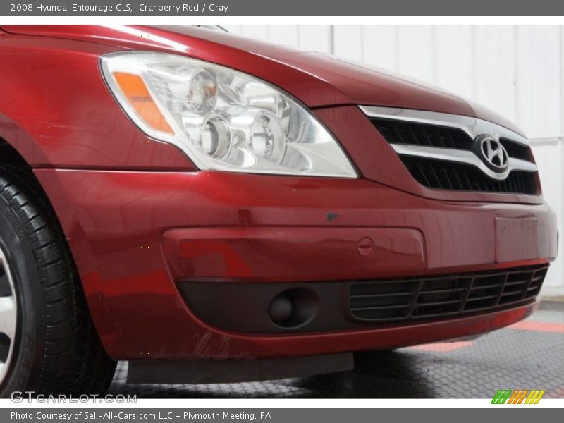 Cranberry Red / Gray 2008 Hyundai Entourage GLS