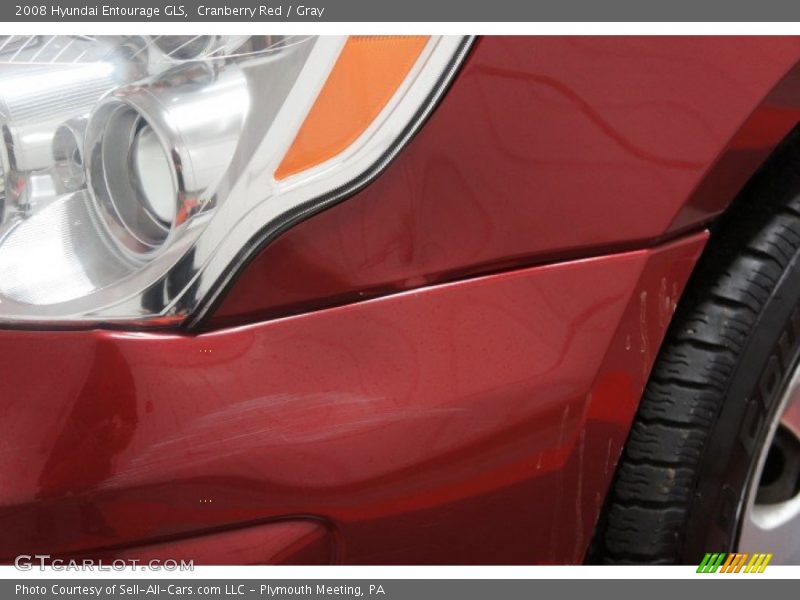 Cranberry Red / Gray 2008 Hyundai Entourage GLS