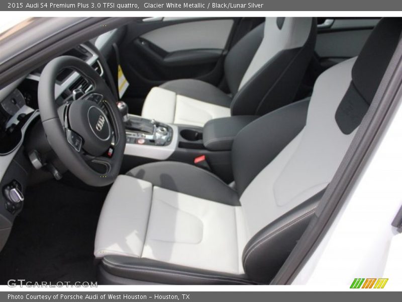 Glacier White Metallic / Black/Lunar Silver 2015 Audi S4 Premium Plus 3.0 TFSI quattro