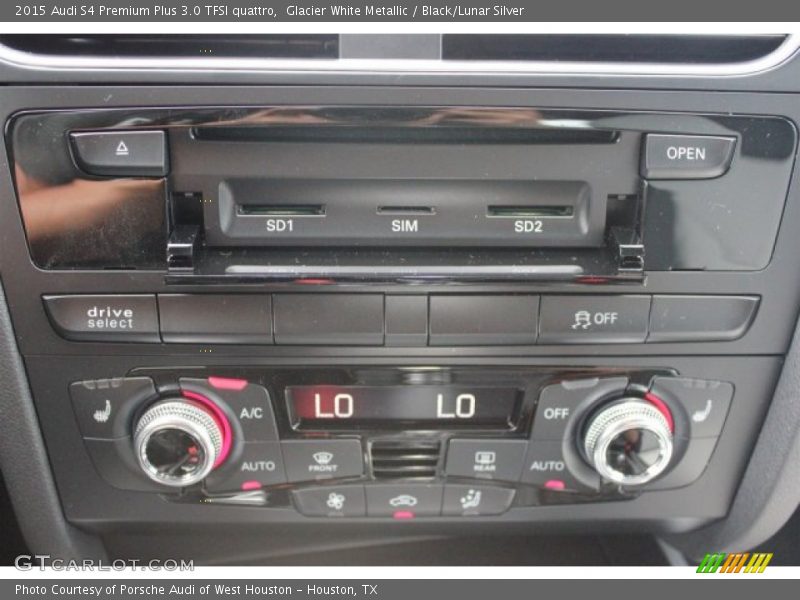 Glacier White Metallic / Black/Lunar Silver 2015 Audi S4 Premium Plus 3.0 TFSI quattro