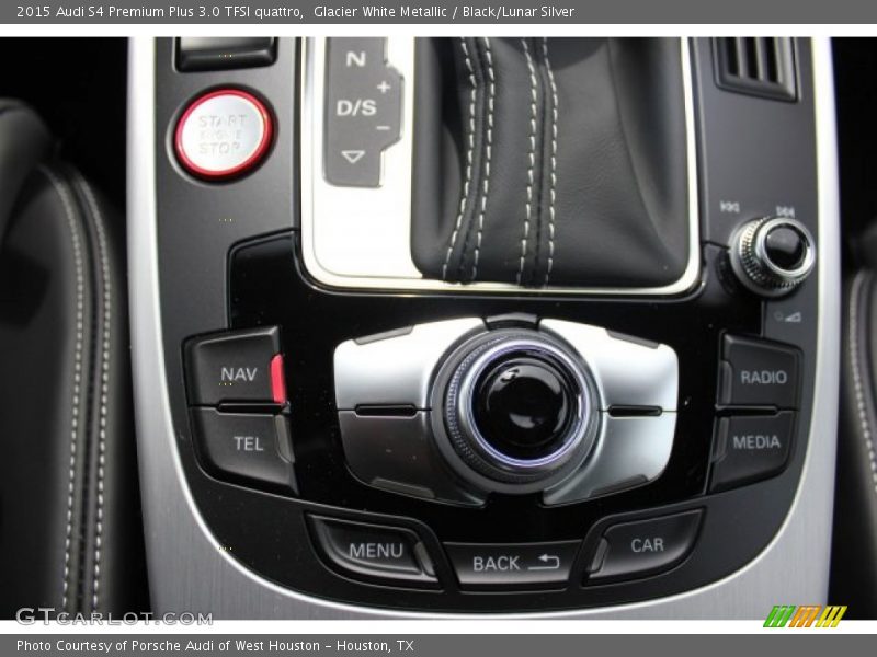 Glacier White Metallic / Black/Lunar Silver 2015 Audi S4 Premium Plus 3.0 TFSI quattro