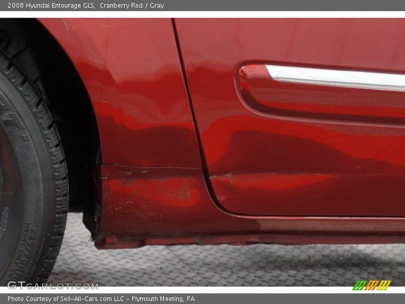 Cranberry Red / Gray 2008 Hyundai Entourage GLS