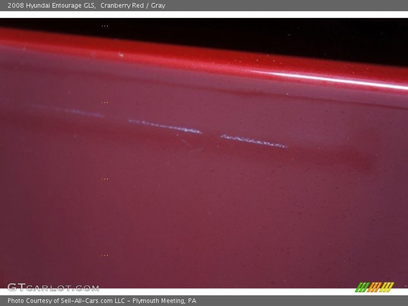 Cranberry Red / Gray 2008 Hyundai Entourage GLS