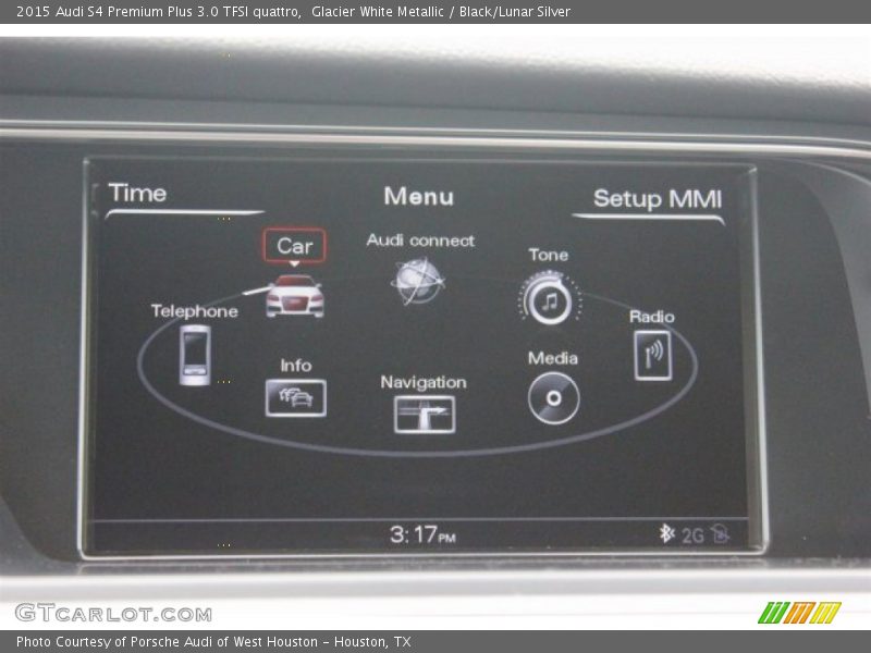 Glacier White Metallic / Black/Lunar Silver 2015 Audi S4 Premium Plus 3.0 TFSI quattro