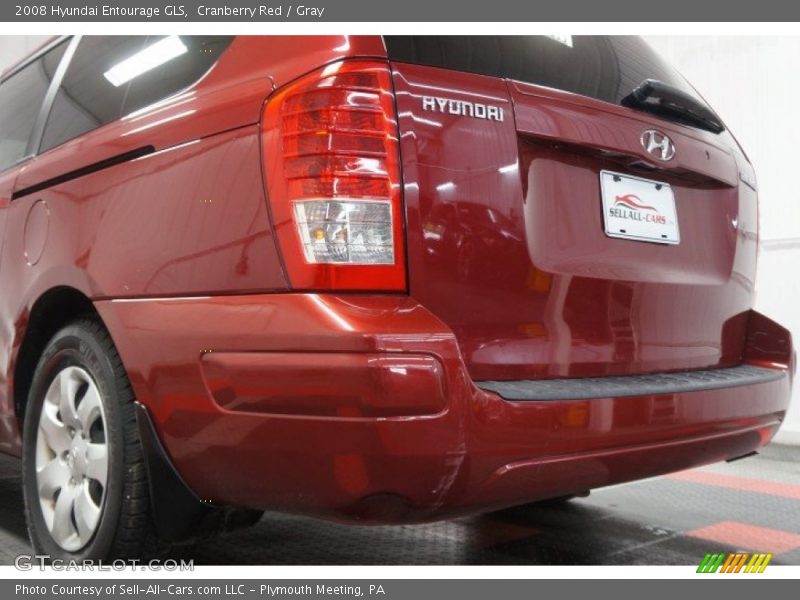 Cranberry Red / Gray 2008 Hyundai Entourage GLS