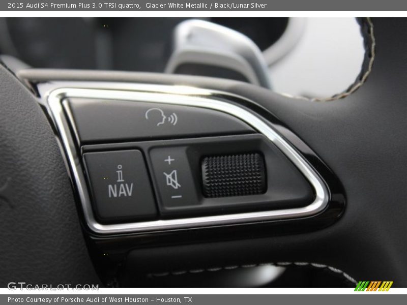 Glacier White Metallic / Black/Lunar Silver 2015 Audi S4 Premium Plus 3.0 TFSI quattro