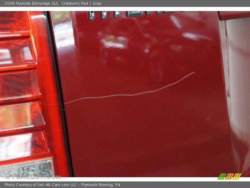 Cranberry Red / Gray 2008 Hyundai Entourage GLS