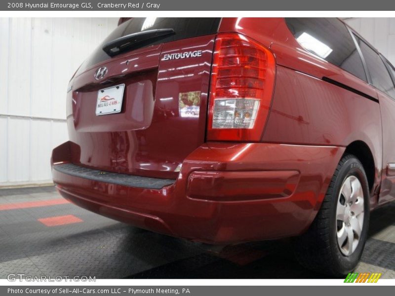 Cranberry Red / Gray 2008 Hyundai Entourage GLS