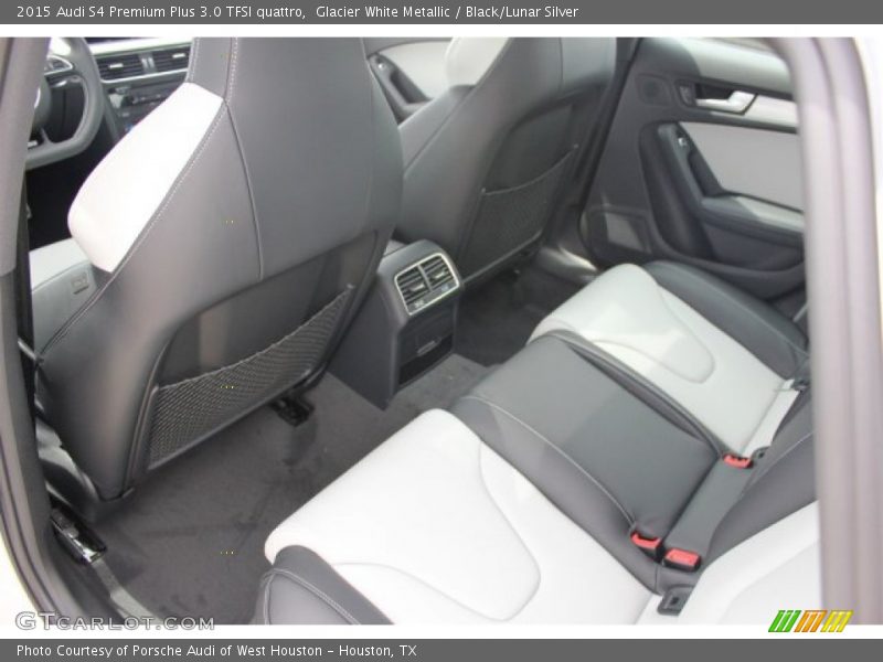 Glacier White Metallic / Black/Lunar Silver 2015 Audi S4 Premium Plus 3.0 TFSI quattro