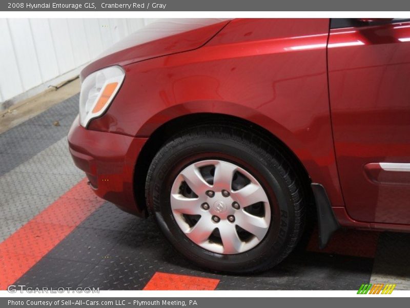 Cranberry Red / Gray 2008 Hyundai Entourage GLS