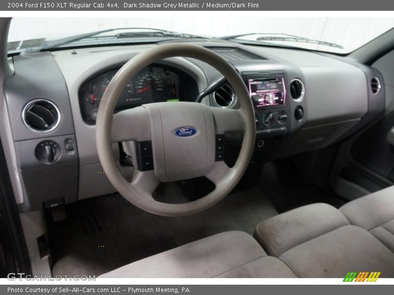 Dark Shadow Grey Metallic / Medium/Dark Flint 2004 Ford F150 XLT Regular Cab 4x4