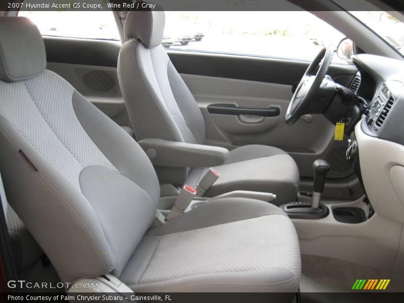 Wine Red / Gray 2007 Hyundai Accent GS Coupe