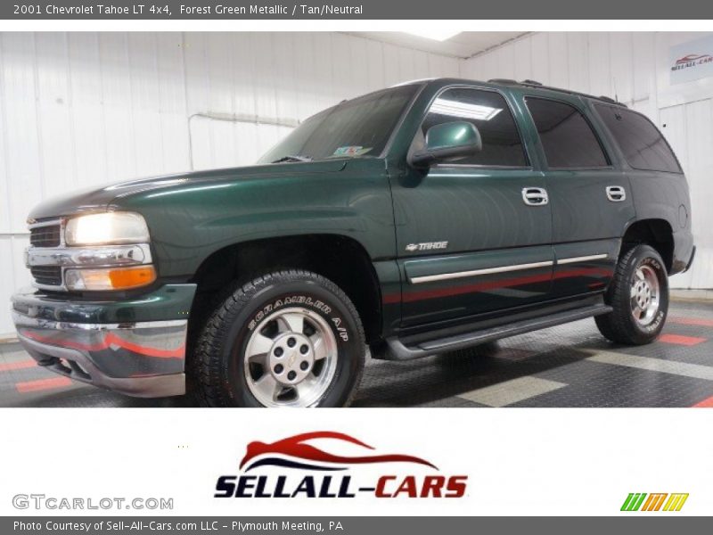 Forest Green Metallic / Tan/Neutral 2001 Chevrolet Tahoe LT 4x4