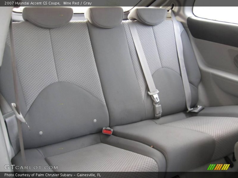 Wine Red / Gray 2007 Hyundai Accent GS Coupe