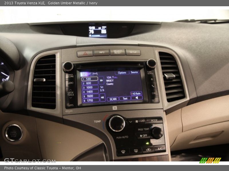 Golden Umber Metallic / Ivory 2013 Toyota Venza XLE