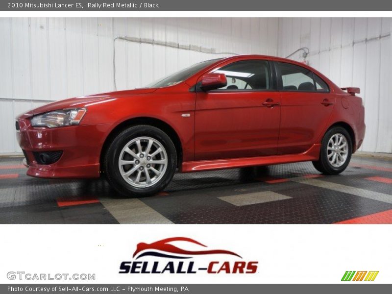 Rally Red Metallic / Black 2010 Mitsubishi Lancer ES