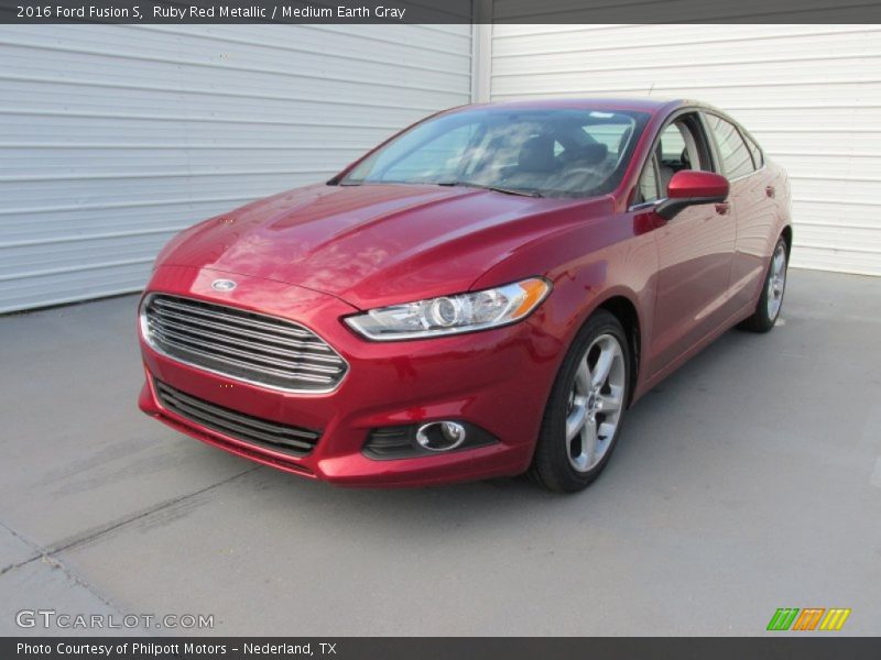 Ruby Red Metallic / Medium Earth Gray 2016 Ford Fusion S