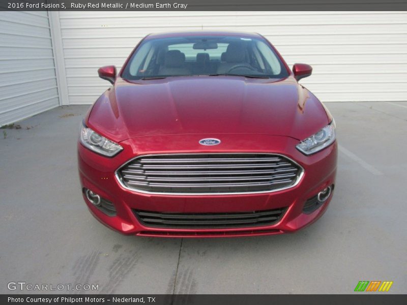 Ruby Red Metallic / Medium Earth Gray 2016 Ford Fusion S