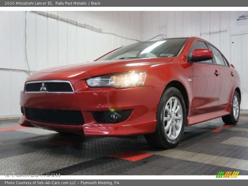 Rally Red Metallic / Black 2010 Mitsubishi Lancer ES