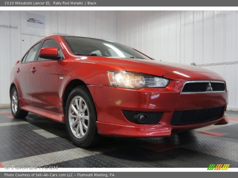 Rally Red Metallic / Black 2010 Mitsubishi Lancer ES