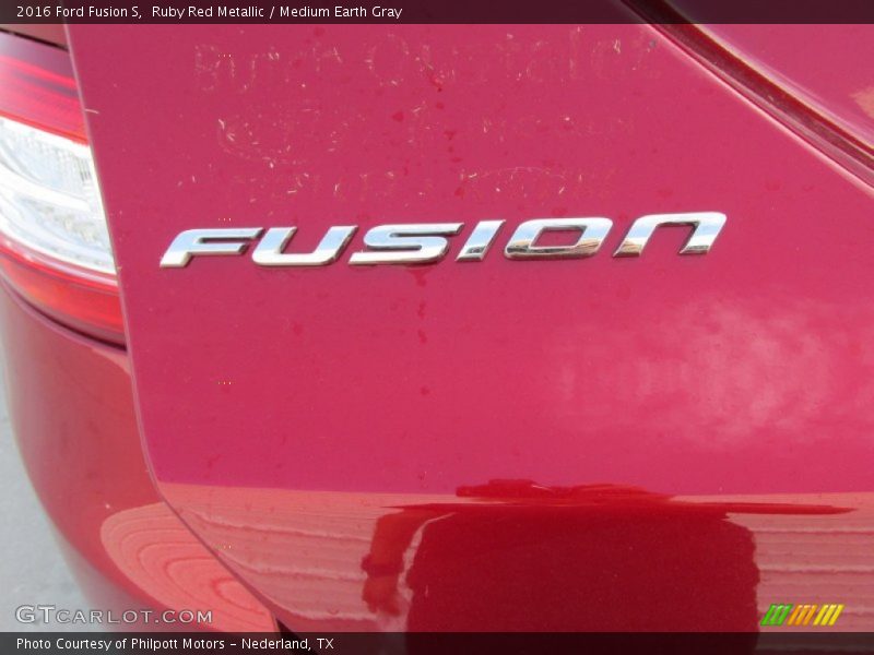 Ruby Red Metallic / Medium Earth Gray 2016 Ford Fusion S