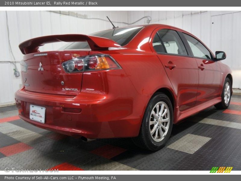 Rally Red Metallic / Black 2010 Mitsubishi Lancer ES