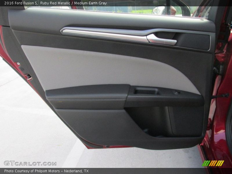 Ruby Red Metallic / Medium Earth Gray 2016 Ford Fusion S