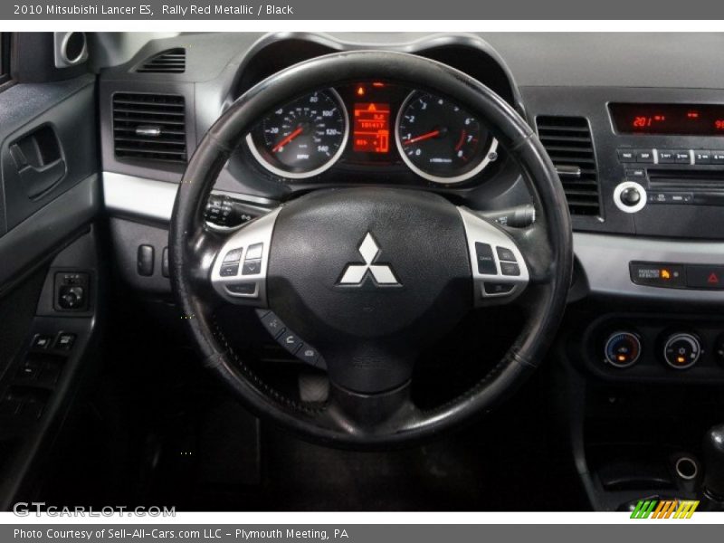 Rally Red Metallic / Black 2010 Mitsubishi Lancer ES