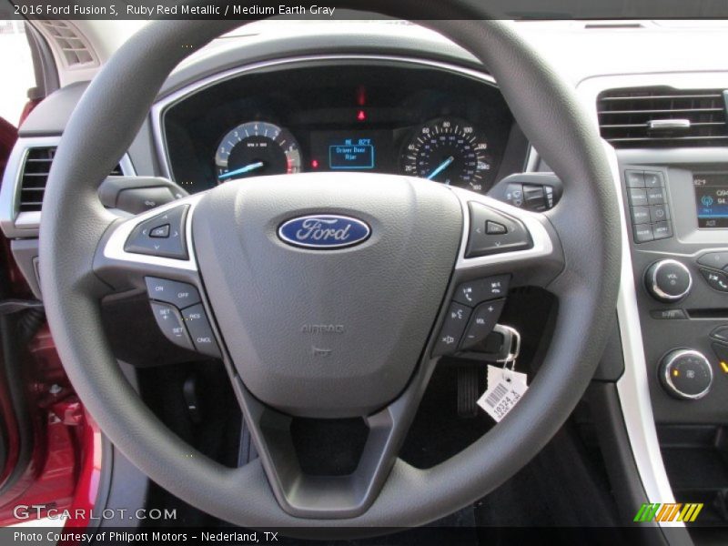 Ruby Red Metallic / Medium Earth Gray 2016 Ford Fusion S