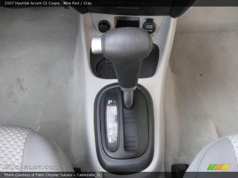 Wine Red / Gray 2007 Hyundai Accent GS Coupe