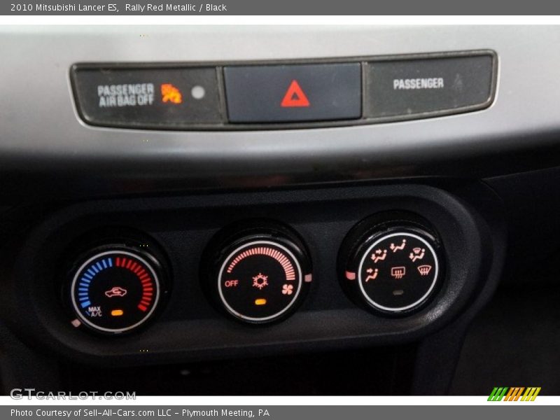 Rally Red Metallic / Black 2010 Mitsubishi Lancer ES