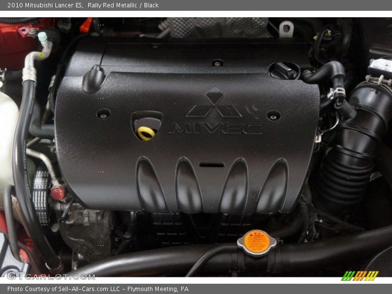 Rally Red Metallic / Black 2010 Mitsubishi Lancer ES