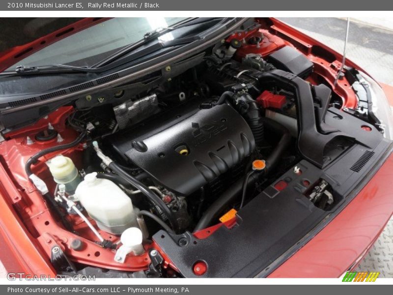 Rally Red Metallic / Black 2010 Mitsubishi Lancer ES