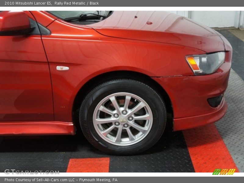 Rally Red Metallic / Black 2010 Mitsubishi Lancer ES