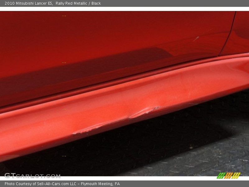 Rally Red Metallic / Black 2010 Mitsubishi Lancer ES