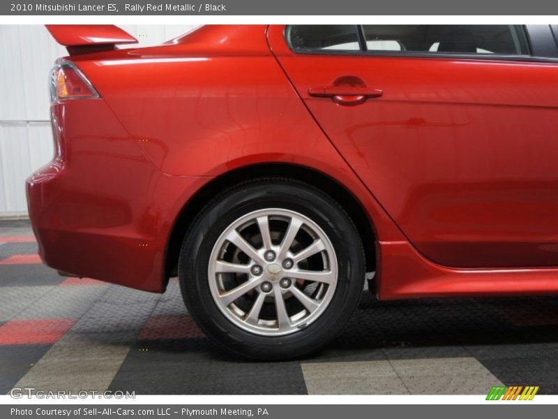Rally Red Metallic / Black 2010 Mitsubishi Lancer ES