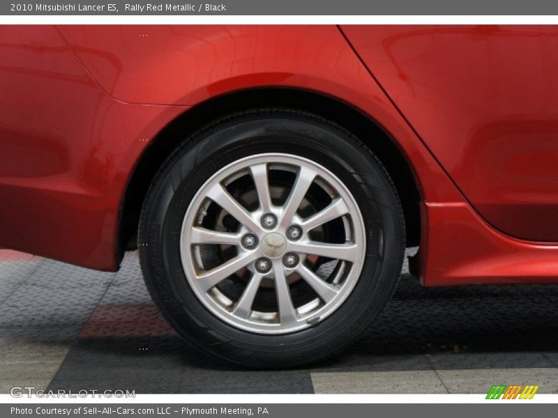 Rally Red Metallic / Black 2010 Mitsubishi Lancer ES