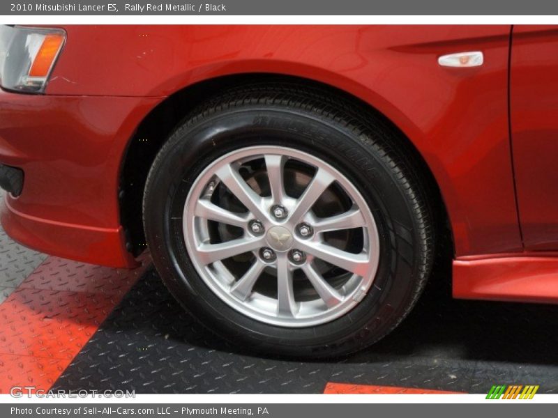 Rally Red Metallic / Black 2010 Mitsubishi Lancer ES