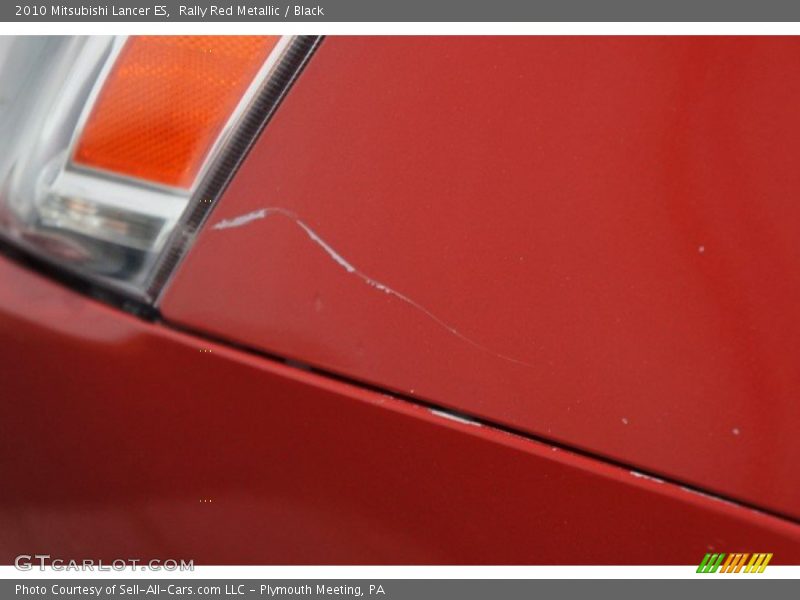 Rally Red Metallic / Black 2010 Mitsubishi Lancer ES