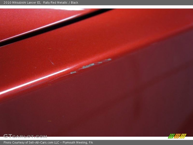Rally Red Metallic / Black 2010 Mitsubishi Lancer ES