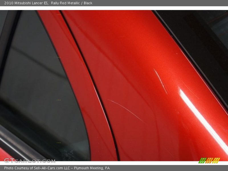 Rally Red Metallic / Black 2010 Mitsubishi Lancer ES