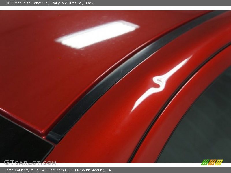 Rally Red Metallic / Black 2010 Mitsubishi Lancer ES