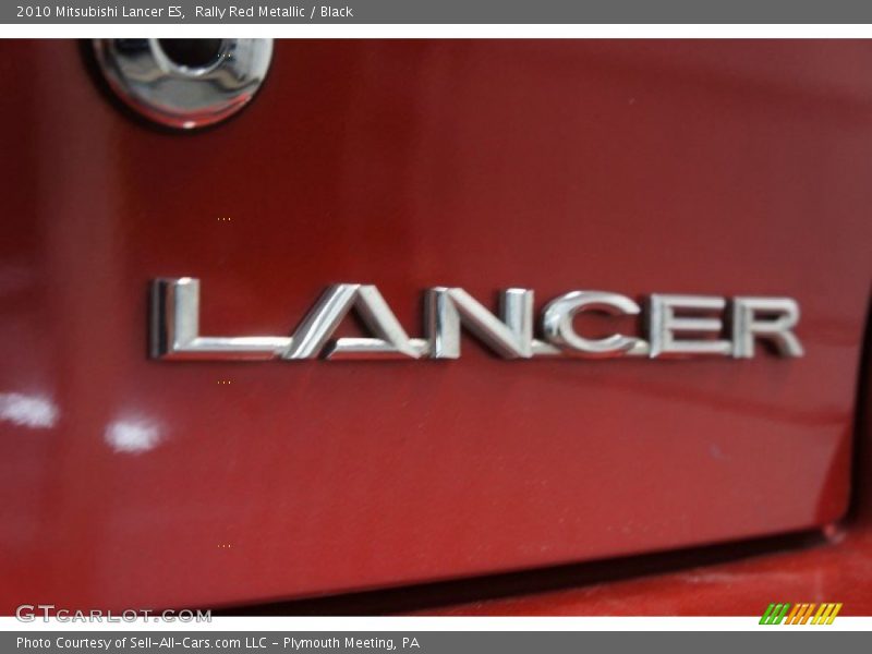 Rally Red Metallic / Black 2010 Mitsubishi Lancer ES