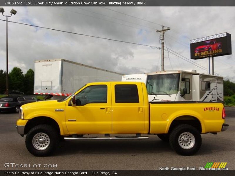 Blazing Yellow / Black 2006 Ford F350 Super Duty Amarillo Edition Crew Cab 4x4